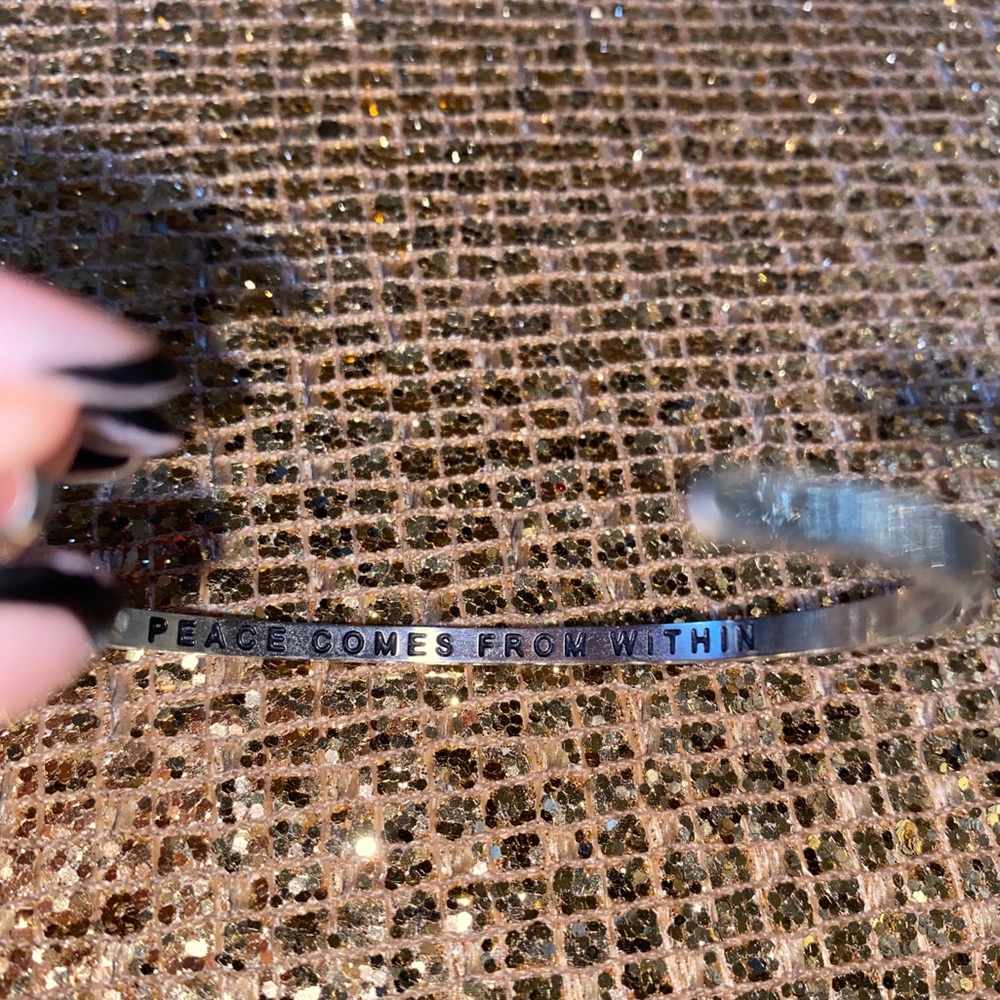 “Peace Comes from Within” Bangle
